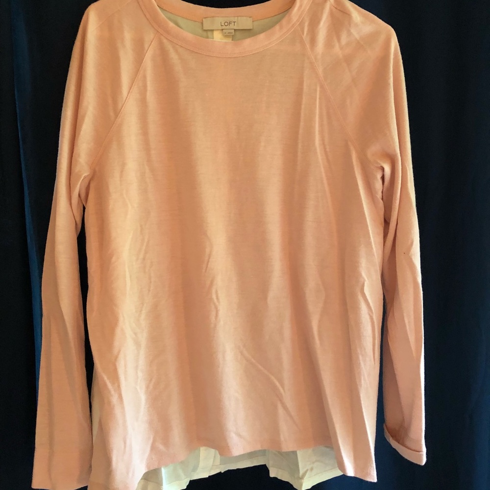 Loft button down in back blouse